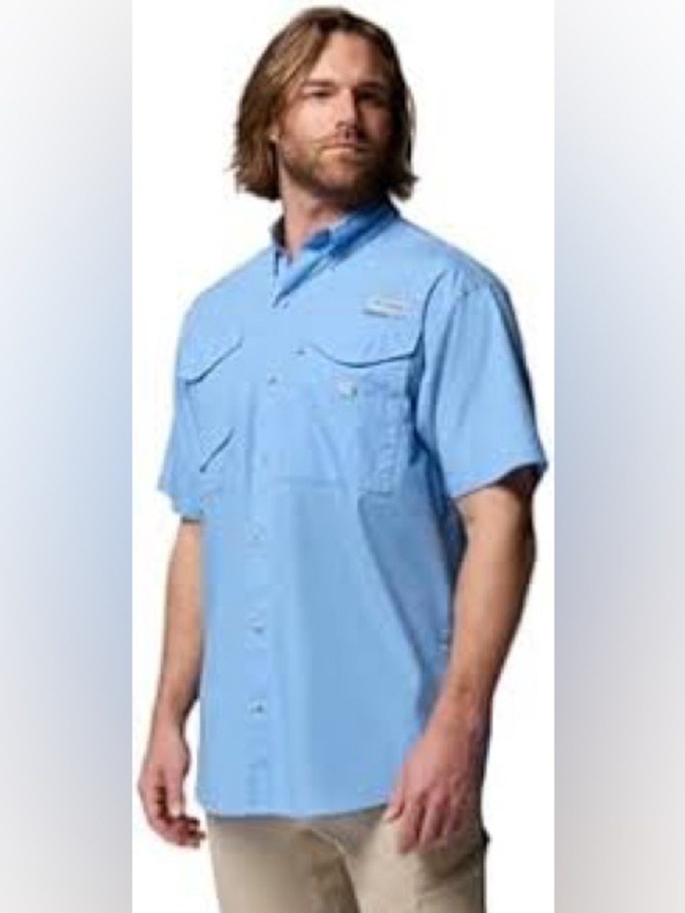 🐠 Columbia Bonehead Short Sleeved Button Up Shirt. Size L. New with tags!